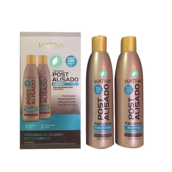 Zdjęcia - Szampon KATIVA Keratin Post Alisado Profesional Lote 2 Un 