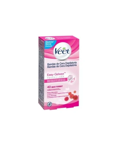 Veet Bandas De Cera Depilatorias Corporales Piel Normal 40 U